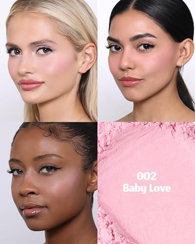 Moira Love Blur Blush - Cream-to-Powder Makeup (002 Baby Love)