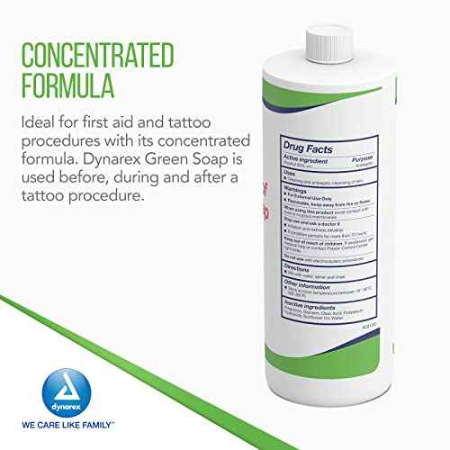 Dynarex Green Soap, 16 Ounce (Pack of 12)