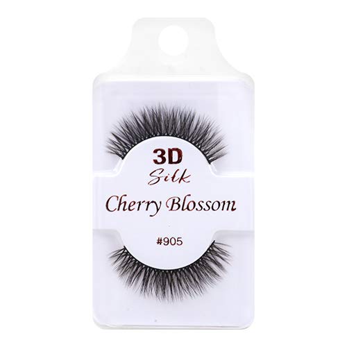 Cherry Blossom 3D Silk Eyelashes #905 - Wispy Voluminous Reusable Lashes