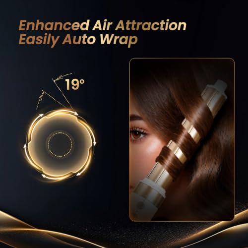 GLAMUP 6-in-1 Air Curler with 110K RPM Motor & Negative Ions
