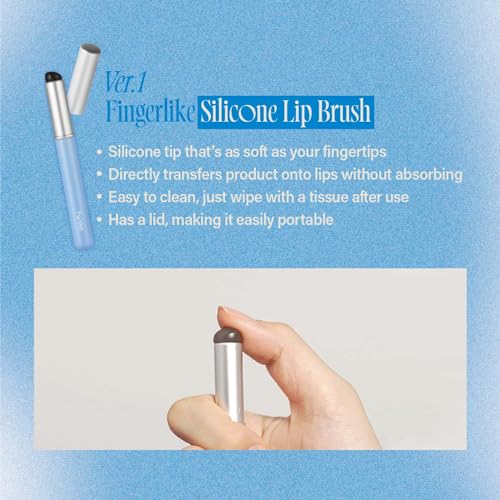 Silicone Lip Brush with Lid – Fingerlike Blending Applicator