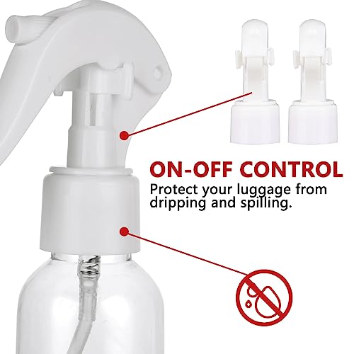 24 Pack 3.5oz Clear Spray Bottles, Fine Mist Refillable