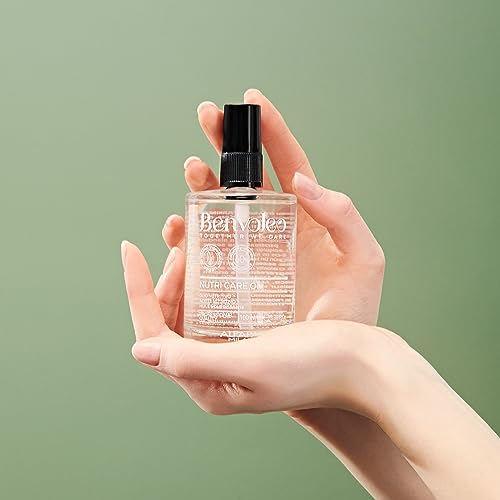 ALFAPARF MILANO Benvoleo Nutri Care Oil for All Hair Types - Clean, Vegan, Sustainable Hair Care - Sulfate and Paraffin Free - Adds Shine and Hydration - Nourishes and Illuminates - 3.38 FL. Oz.