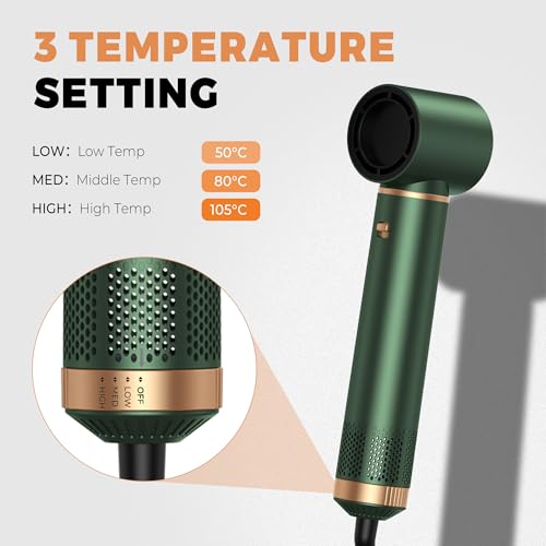 5-in-1 Hair Dryer Brush with Negative Ion & Auto Curler