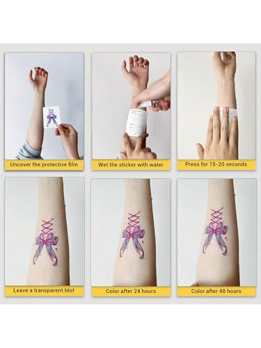 INKARTLINK 3 Sheets Argentina Flag Temporary Tattoos Waterproof & Realistic