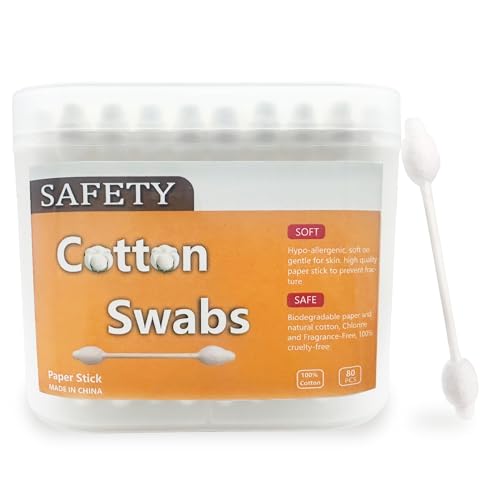Safety Cotton Swabs with Large Tips, 160 Count (2 Packs)