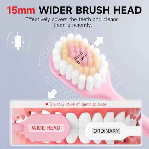 Extra Soft Toothbrushes for Adults Sensitive Gums Teeth Manual Toothbrushes Multicolor Wider Toothbrush Head Saves Brush Teeth Time 8 Pack for Family Pregnant Women Elderly