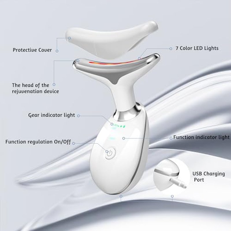 7-in-1 Red Light Therapy Face Massager Wand by MOYAC