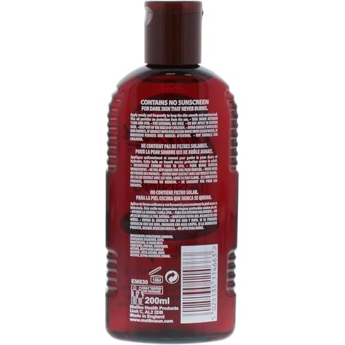 Malibu Sun Fast Tanning Oil - Tan Accelerator for Outdoor/Tanning Bed, Beta Carotene Carrot Extract & Vitamin E for Moisture & Hydration, Water-Resistant, Coconut, Cruelty-Free, Made in UK (6.8 Fl Oz)