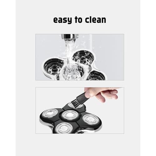 Remington Head Shaver Replacement Blade Compatible with Remington Balder Pro, 3PCS Balder Pro Replacement Head, 3 Cleaning Brush