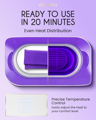 ELLA BELLA Paraffin Wax Machine for Hands & Feet with Mitts