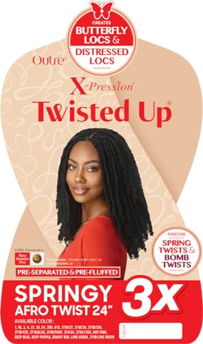 Outre X-Pression Twisted Up 24" Springy Afro Twist Crochet Hair