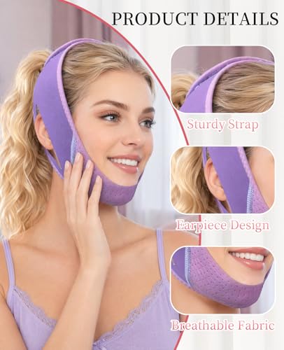 V-Line Chin Strap for Women - 2 Pack Double Chin Lifting Mask