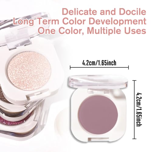 FeiCuiYun S25 Mauve Taupe Matte Eyeshadow Palette - Waterproof, Vegan, Long-lasting