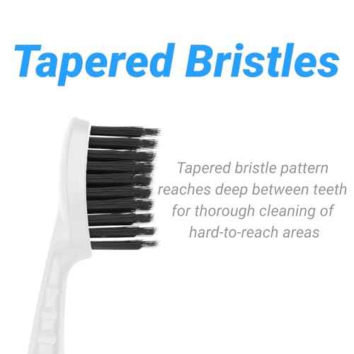 Replacement Brush Heads for Burst Original & Pro Sonic Electic Toothbrushes, 5 Count with Travel Covers, White for Adults