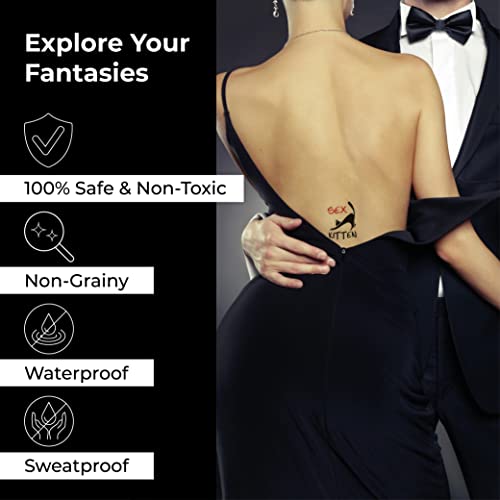 40+ Sexy Temporary Tattoos for Women - Waterproof & Safe
