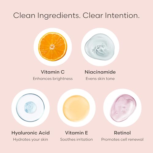 Vitamin C Serum for Face by Outofshell Beauty ? 4-in-1 with Real Retinol, Hyaluronic Acid, Niacinamide ? Brightening, Evens Skin Tone, Lightweight, No Irritation