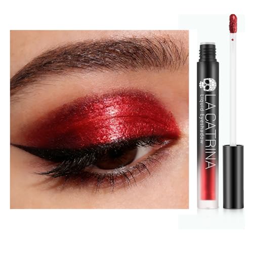 Liquid Red Metallic Eyeshadow - La Catrina