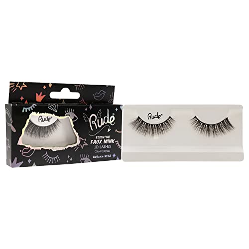 Rude Essential Faux Mink 3D Lashes - Reusable & Easy Apply