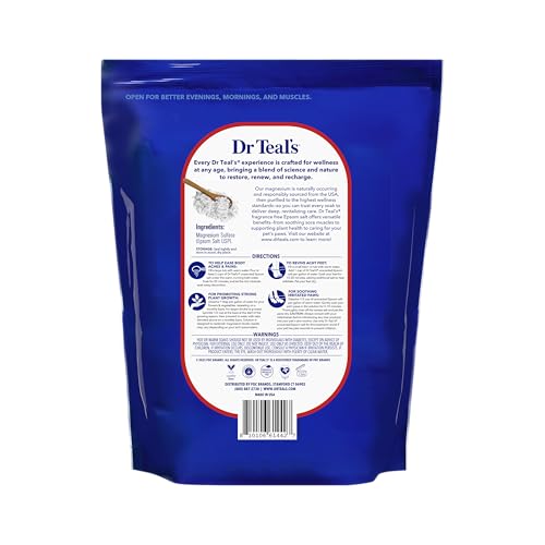 Pure Epsom Salt Bulk Size - 19 lbs, Fragrance Free for Relaxation
