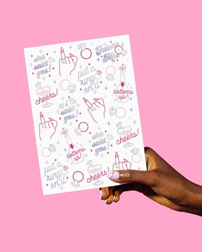 Bride's Ring Finger Temporary Tattoos - Foil Bachelorette Party Favors