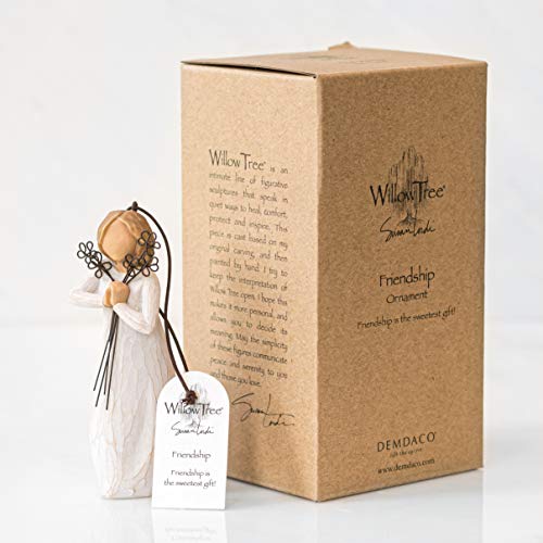 Willow Tree Friendship Ornament, Sculpted Hand-Painted Figure