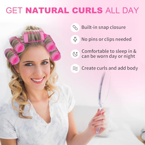 36-Pack Foam Hair Rollers - Soft Sponge Curlers for Overnight Styling