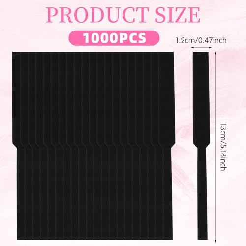 1000 Pcs Black Perfume Test Strips Disposable Fragrance Strips Perfume Paper Test Strips Premium Fragrance Blotter Strips Essential Oils Test Card for Scents Aromatherapy Testing