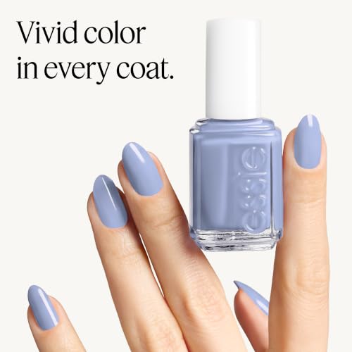 essie Nail Polish, Bikini So Teeny - Sparkling Blue Glossy Shine, 0.46 oz