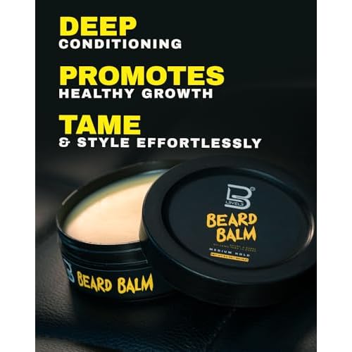 Level 3 Beard Balm - Leave-In Conditioner and Softener for Men - Deep Massage Care