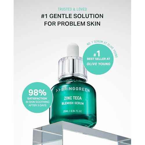 BRING GREEN ZINC TECA Serum with Niacinamide | Soothing Face Serum for Sensitive Skin, Pore Minimizing & Hydrating | Korean Skincare for Breakouts & Uneven Texture