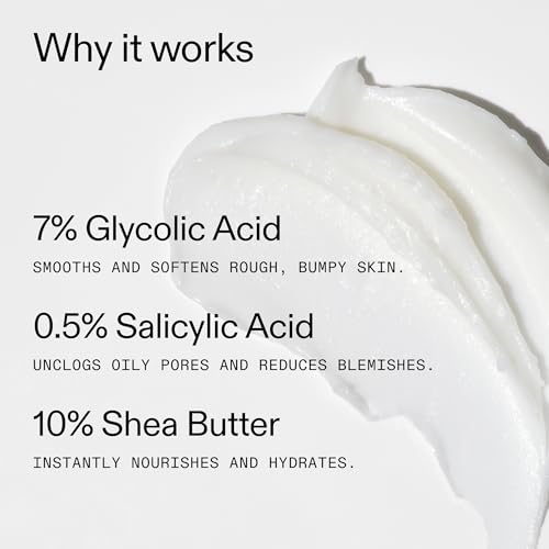Glycolic Acid Exfoliating Body Stick - Smooth Rough Skin, Fragrance-Free