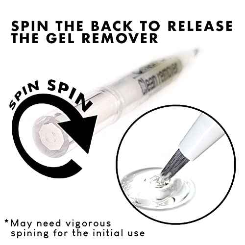 Amber Lash Clean Remover Eyelash Extension Remover Gel Brush Pen, for Professionals, Mess-Free, Percision Control Lash Glue Remover