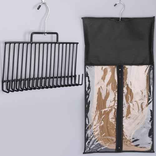 2 Set Hair Extension Holder - for Professional Extra Wide Weft Hair Holder Tool Used for Wig Washing, Coloring and Blow-Drying of Weft, Clip-in, Tape-in Hair Extensions