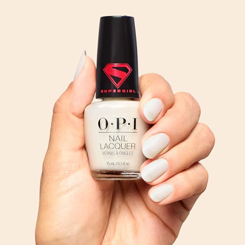 OPI Supergirl Limited Edition Nail Lacquer - My Kryptonite Semi-Sheer White Silver Pearl