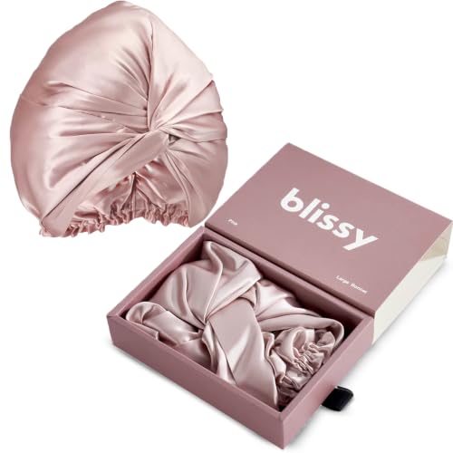 BLISSY Silk Bonnet for Sleeping - 100% Mulberry Silk