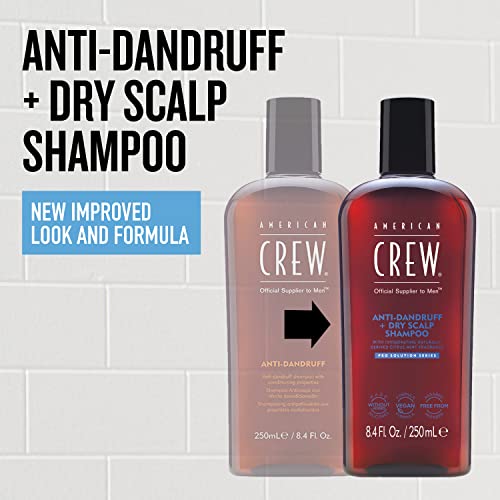 American Crew Anti-Dandruff + Dry Scalp Shampoo, Citrus Mint Scent, 8.45 Oz