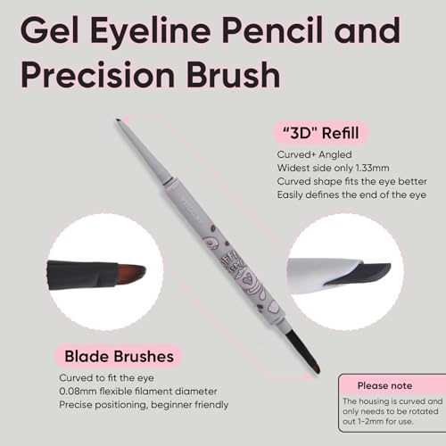 VEECCI Waterproof Gel Eyeliner Pencil - Coffee