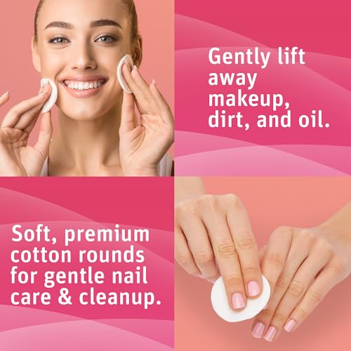 Medline Simply Soft Cotton Rounds 300 Count - Lint-Free