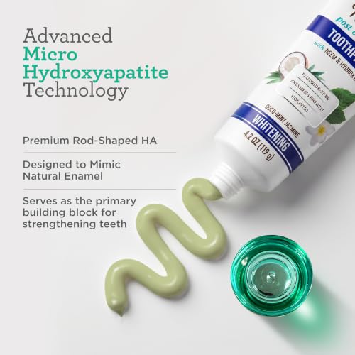 GuruNanda Hydroxyapatite Toothpaste with Neem - 4.2oz x 2 Pack, Fluoride & SLS Free