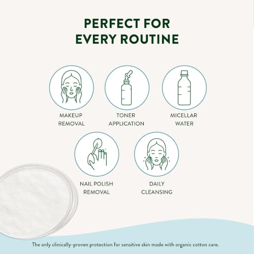 Organyc Organic Cotton Pads, 50 Count - Sensitive Skin
