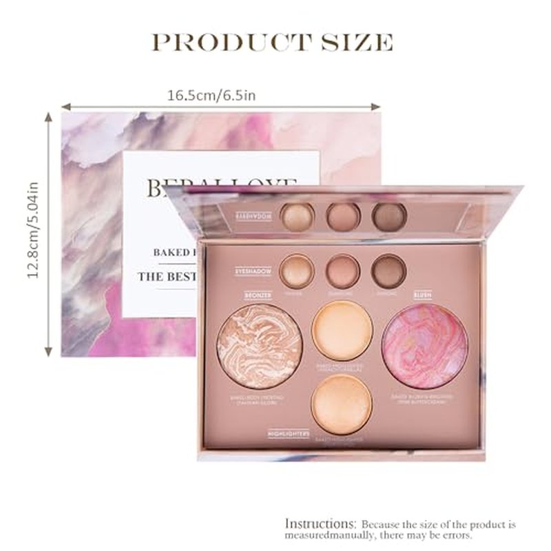 7-Color Baked Face & Eye Palette – All-in-1 Makeup Compact