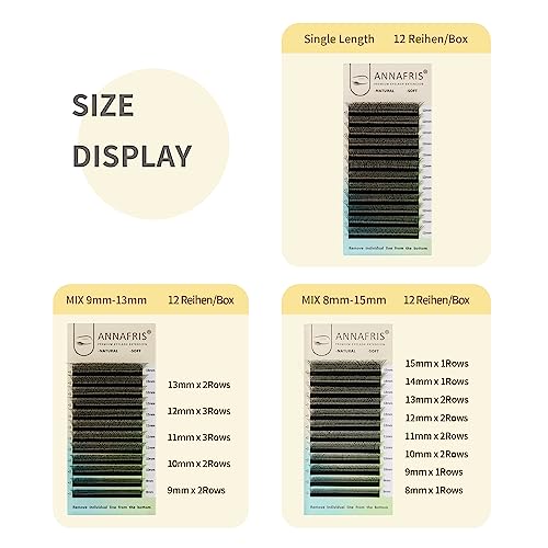 5D Premade Fan Eyelash Extensions 0.07mm D Curl 8-15mm Mix