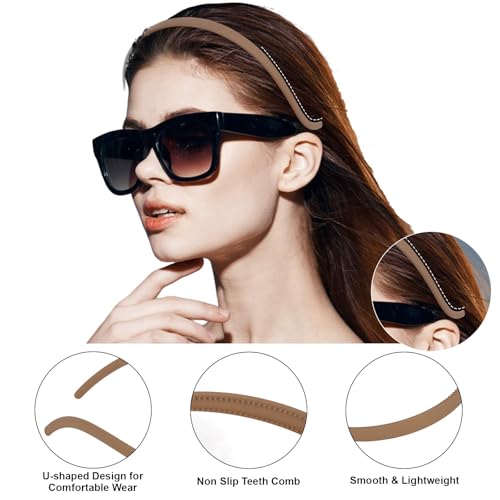 8-Pack Non-Slip Zig Zag Headbands for Women - KEUKORZ Hair Accessories