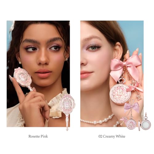 Petal Bloom Bunny Garden Makeup Gift Set - Pink Theme, 9-Piece Beauty Collection with Jewelry Case