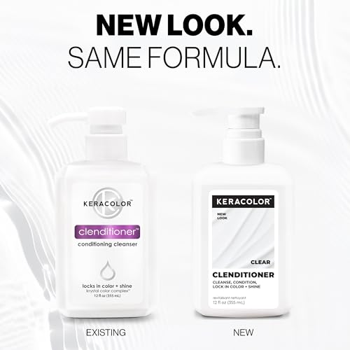 Keracolor Clenditioner Cleansing Conditioner 12 Fl Oz - Color Safe, USA Made