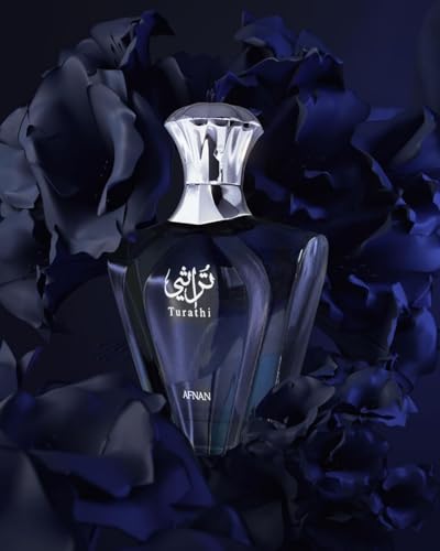 Afnan Turathi Blue Eau de Parfum for Men, 3.0 Fl. Oz