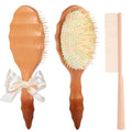 Boar Bristle Hair Extension Brush with Wave Handle
