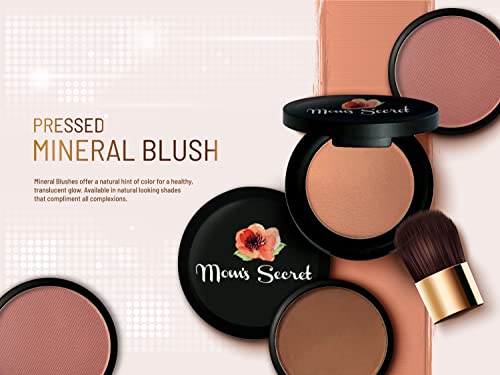 Mom's Secret Pressed Mineral Blush. Made in the USA. 0.14 oz. (Glow)