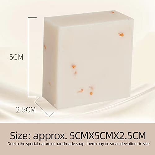 Handmade Genuine Thai Rice Soap 4/8/12PCS sets. 65g/PCS,Cold - Processed.Great for bath, hands, face & gifting (4PCS)